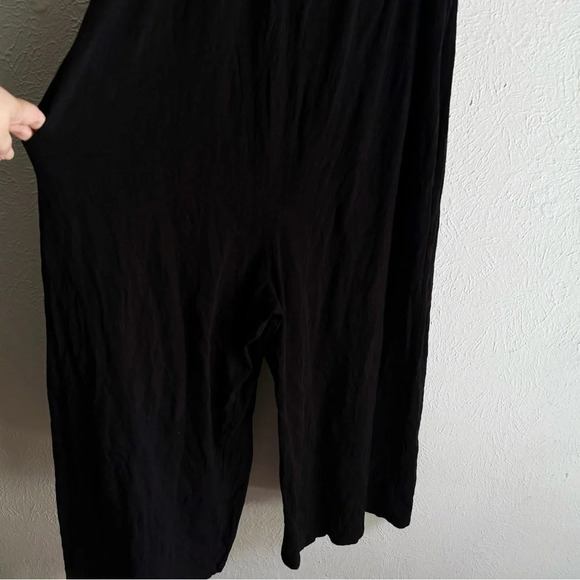 Sundry Spaghetti Strap Elastic Jumpsuit Jersey Black Sz 2 /medium - Picture 5 of 7